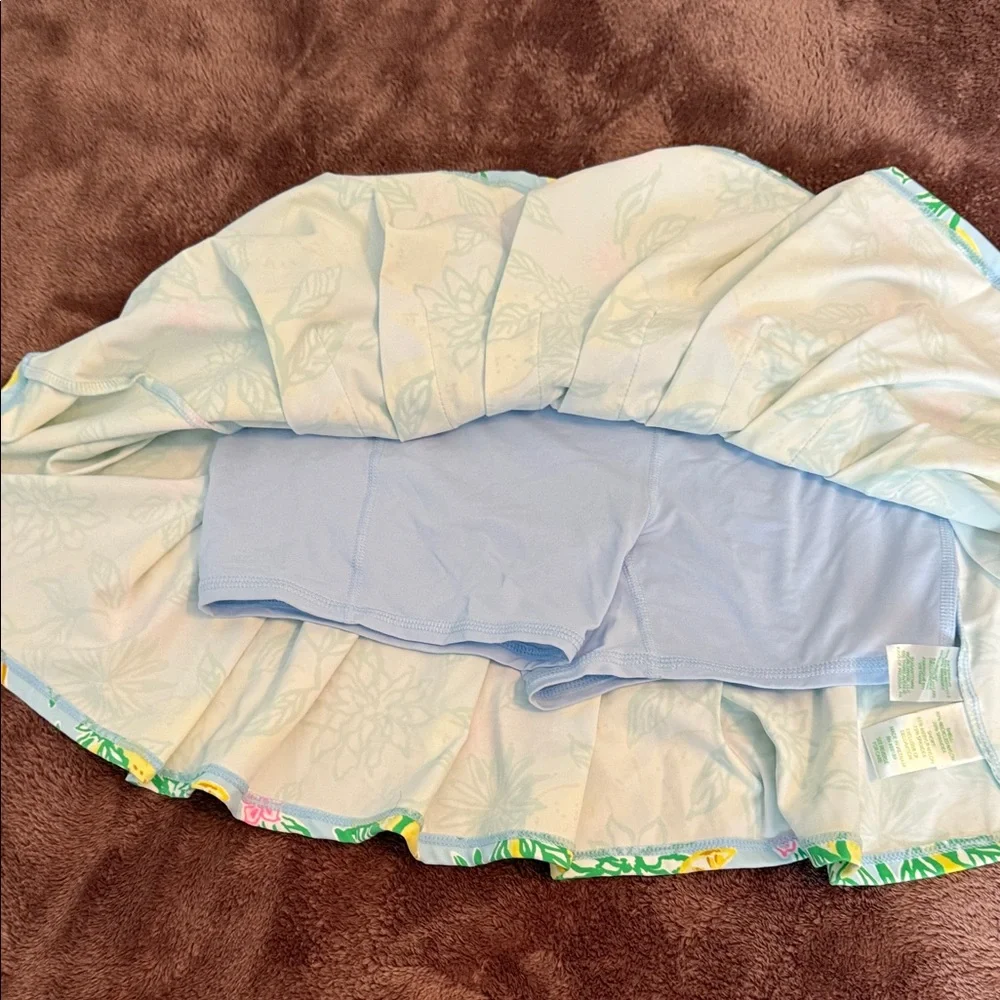 NWT Lilly Pulitzer Lemon Mini Extra Small Floral Athletic Skort - Picture 6 of 8